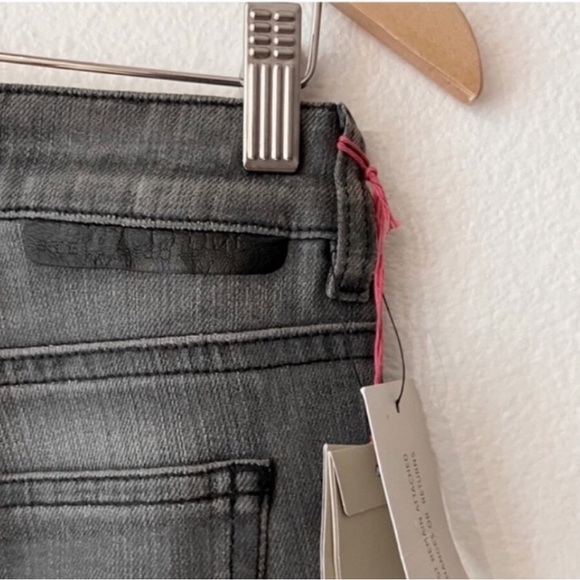 033 Stella McCartney Grey Wash Skinny Zip Jeans Size 28 TALL-MADE IN ITALY- NWT - Picture 4 of 12